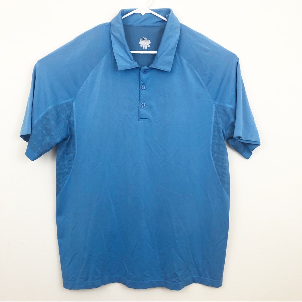 Under Armour Powder Blue Golf Shirt Size XXL